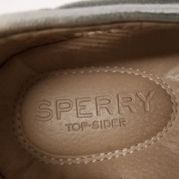 Sperry Topsider Gray & Silver Metallic Angelfish Boat Shoe - Picture 4 of 16